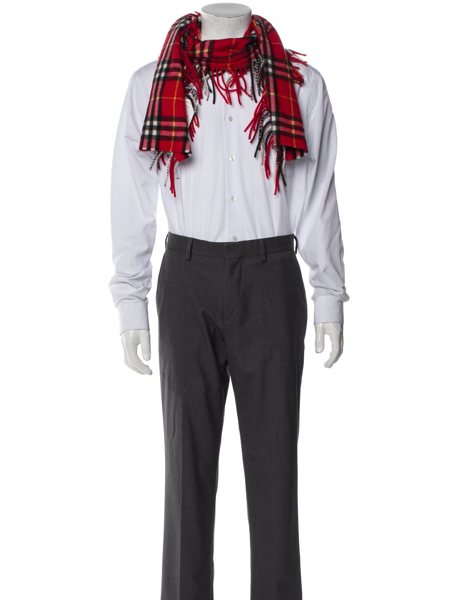 Burberry Cashmere Nova Check Pattern Scarf